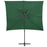 Zweefparasol met dubbel dak 250x250 cm groen