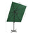 Zweefparasol met dubbel dak 250x250 cm groen