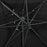 Zweefparasol met dubbel dak 250x250 cm zwart