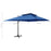 Zweefparasol met dubbel dak 400x300 cm azuurblauw