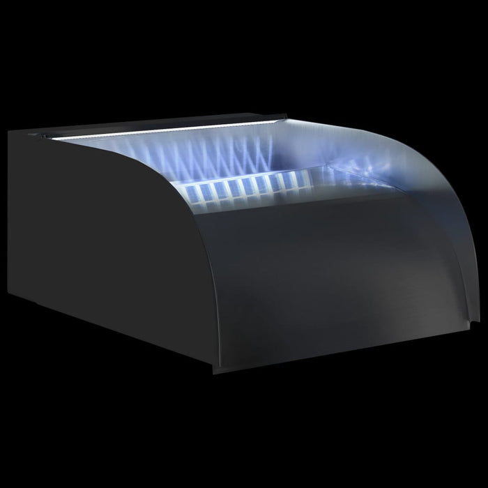 Waterval met LED's 30x34x14 cm roestvrij staal 304