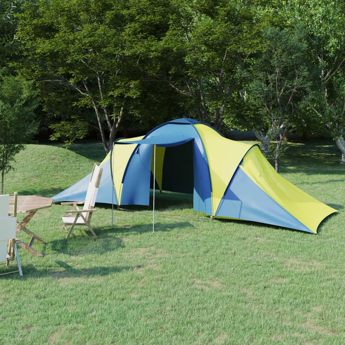 Tent 6-persoons blauw en geel