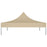 Partytentdak 270 g/m² 3x3 m beige