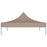 Partytentdak 270 g/m² 3x3 m taupe