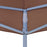 Partytentdak 270 g/m² 3x3 m bruin