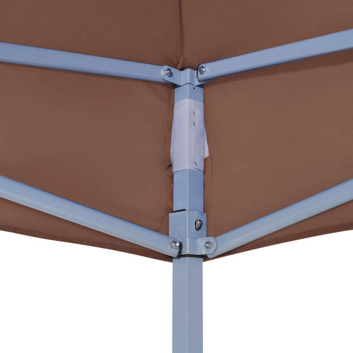 Partytentdak 270 g/m² 3x3 m bruin