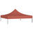 Partytentdak 270 g/m² 3x3 m terracotta