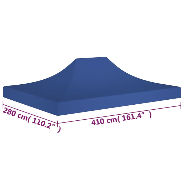 Partytentdak 270 g/m² 4x3 m blauw