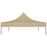 Partytentdak 270 g/m² 4x3 m beige