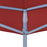 Partytentdak 270 g/m² 4x3 m bordeauxrood