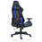 Gamestoel draaibaar PVC blauw