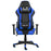 Gamestoel draaibaar PVC blauw