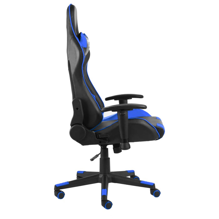 Gamestoel draaibaar PVC blauw