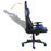 Gamestoel draaibaar PVC blauw