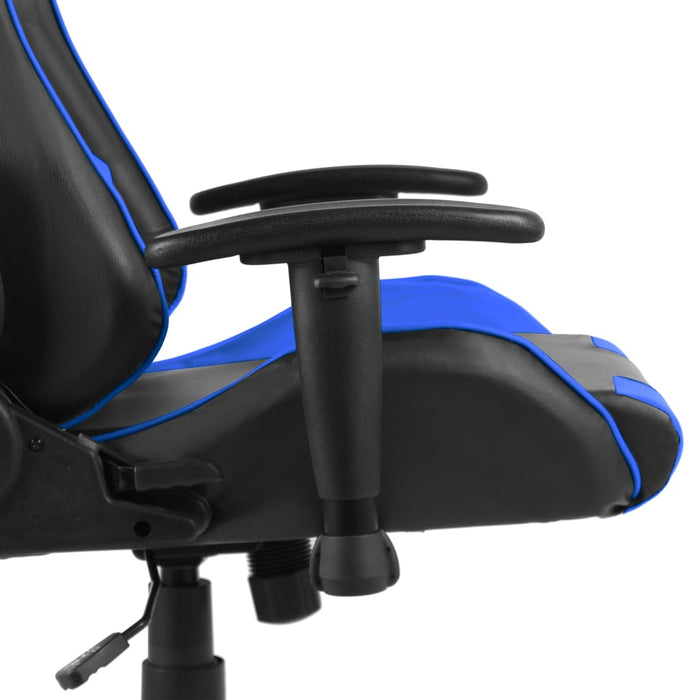 Gamestoel draaibaar PVC blauw