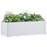 Plantenbak hoog met zelfbewateringssysteem 100x43x33 cm wit