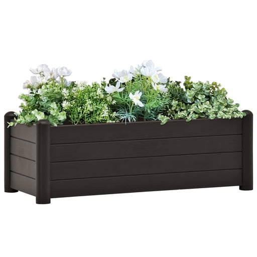 Plantenbak verhoogd 100x43x35 cm PP antraciet