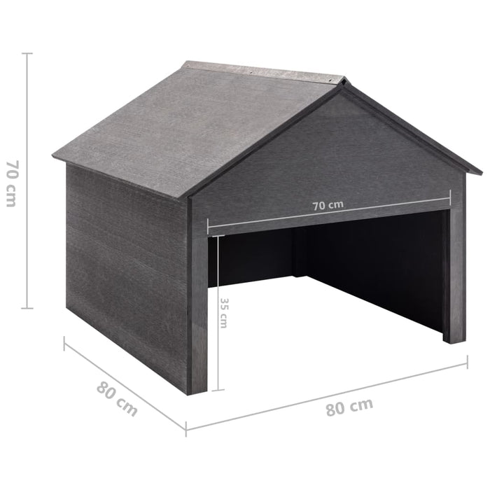 Overkapping voor grasmaaier 80x80x70 cm HKC