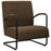 Fauteuil stof donkerbruin