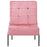 Relaxstoel 65x79x87 cm fluweel roze