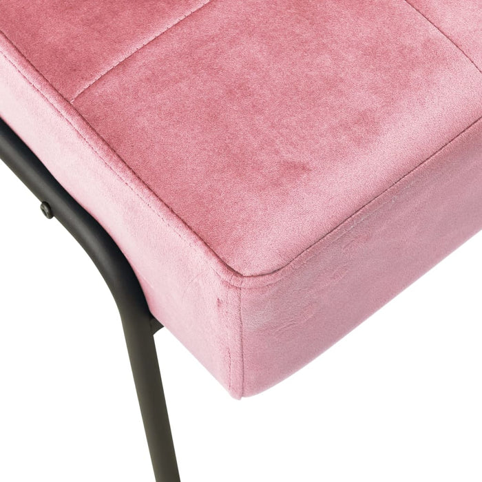 Relaxstoel 65x79x87 cm fluweel roze