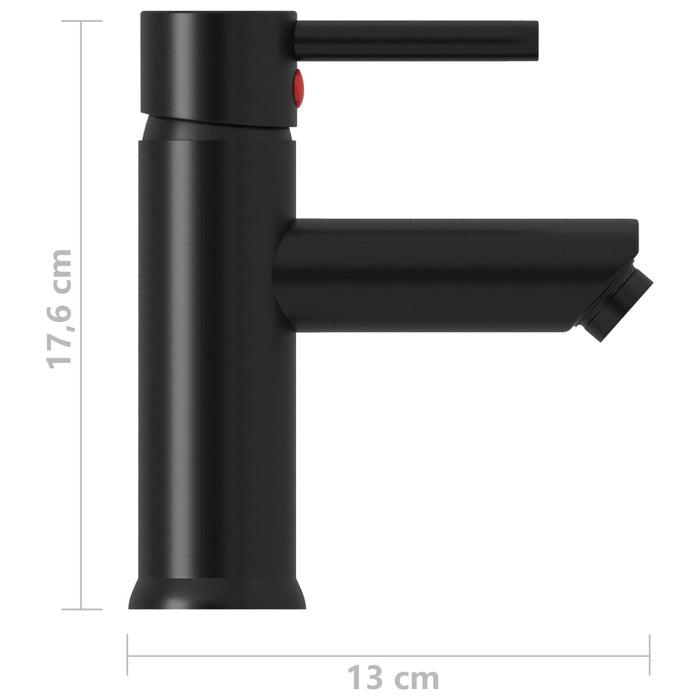 Wastafelkraan 130x176 mm zwart