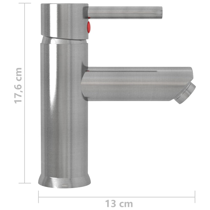 Wastafelkraan 130x176 mm zilverkleurig