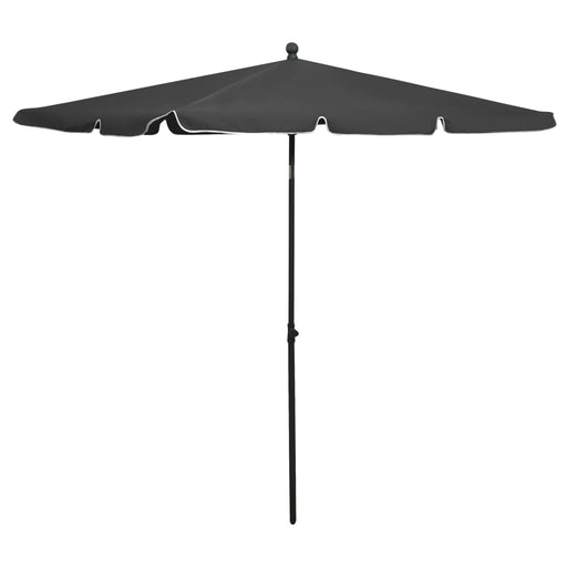 Parasol met paal 210x140 cm antracietkleurig