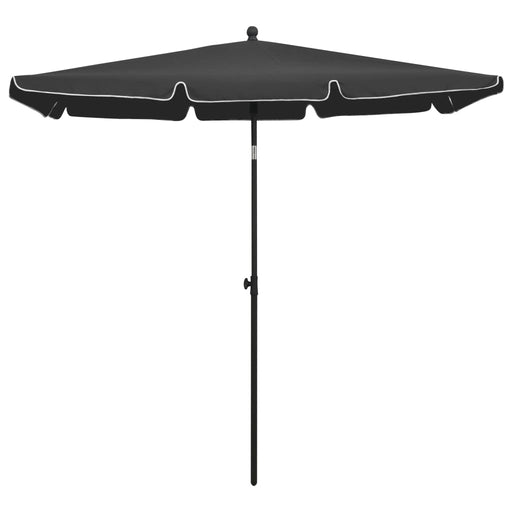 Parasol met paal 210x140 cm antracietkleurig