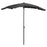 Parasol met paal 200x130 cm antracietkleurig