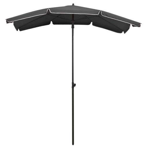 Parasol met paal 200x130 cm antracietkleurig