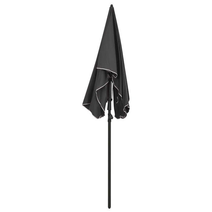 Parasol met paal 200x130 cm antracietkleurig