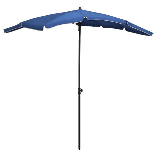 Parasol met paal 200x130 cm azuurblauw