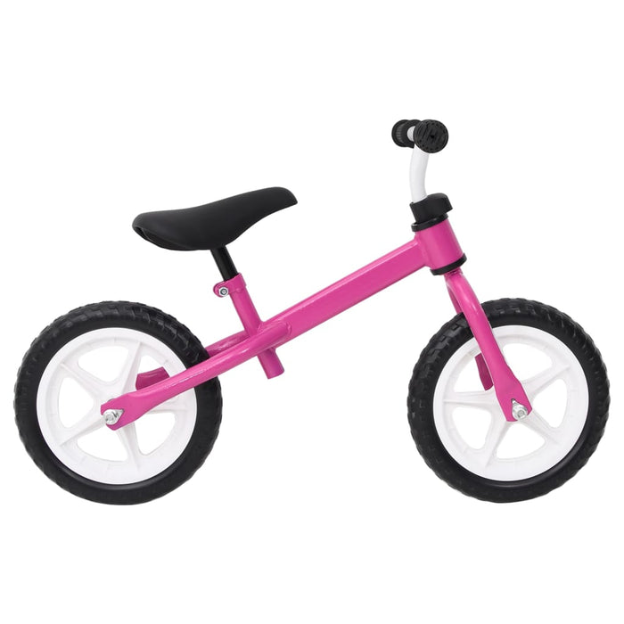 Loopfiets met 10 inch wielen roze