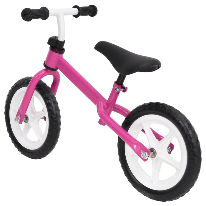 Loopfiets met 10 inch wielen roze