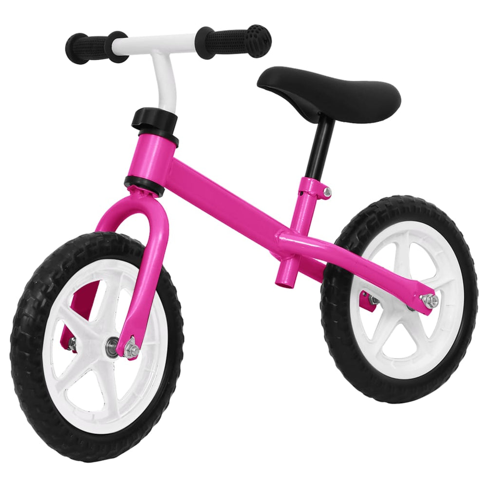 Loopfiets met 12 inch wielen roze