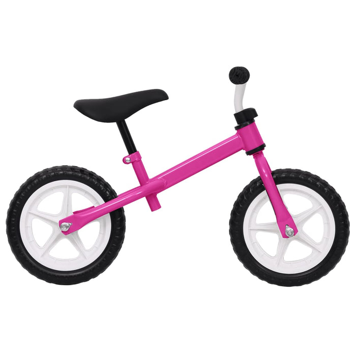 Loopfiets met 12 inch wielen roze