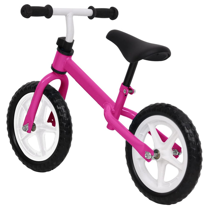 Loopfiets met 12 inch wielen roze