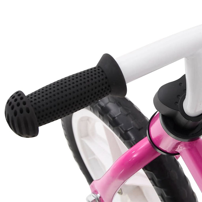 Loopfiets met 12 inch wielen roze