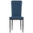 Eetkamerstoelen 4 st fluweel blauw