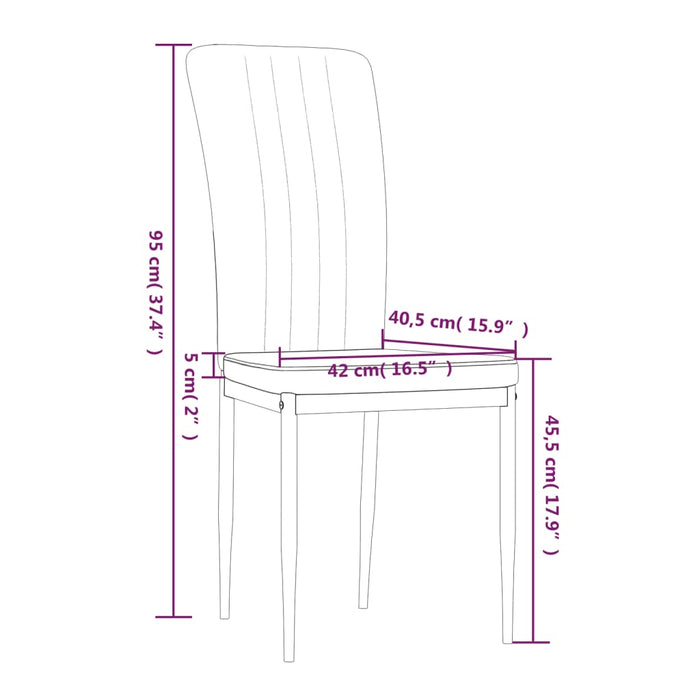 Eetkamerstoelen 4 st fluweel blauw