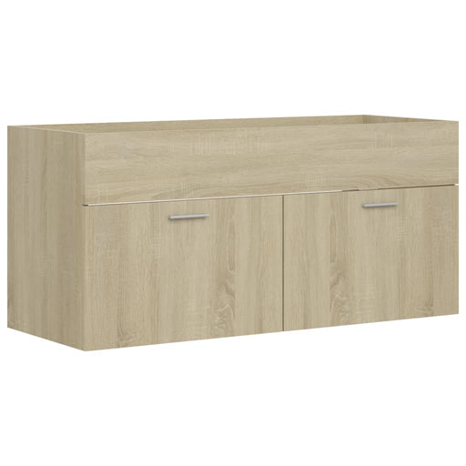 Wastafelkast 100x38,5x46 cm spaanplaat sonoma eikenkleurig