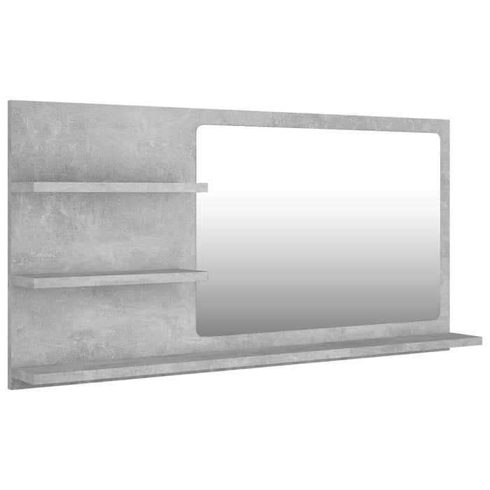 Badkamerspiegel 90x10,5x45 cm spaanplaat betongrijs