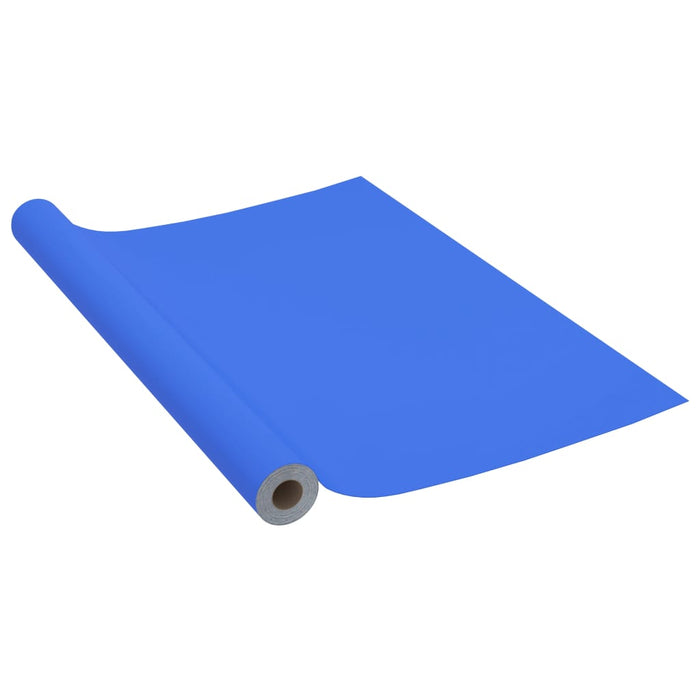 Meubelfolie zelfklevend 500x90 cm PVC hoogglans blauw