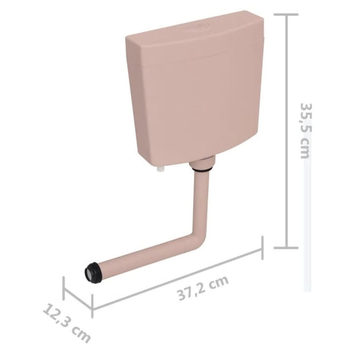 Toiletstortbak 3/6 L zalmkleurig