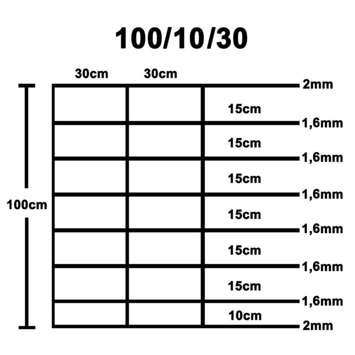 Hek 50x1 m gegalvaniseerd staal zilverkleurig