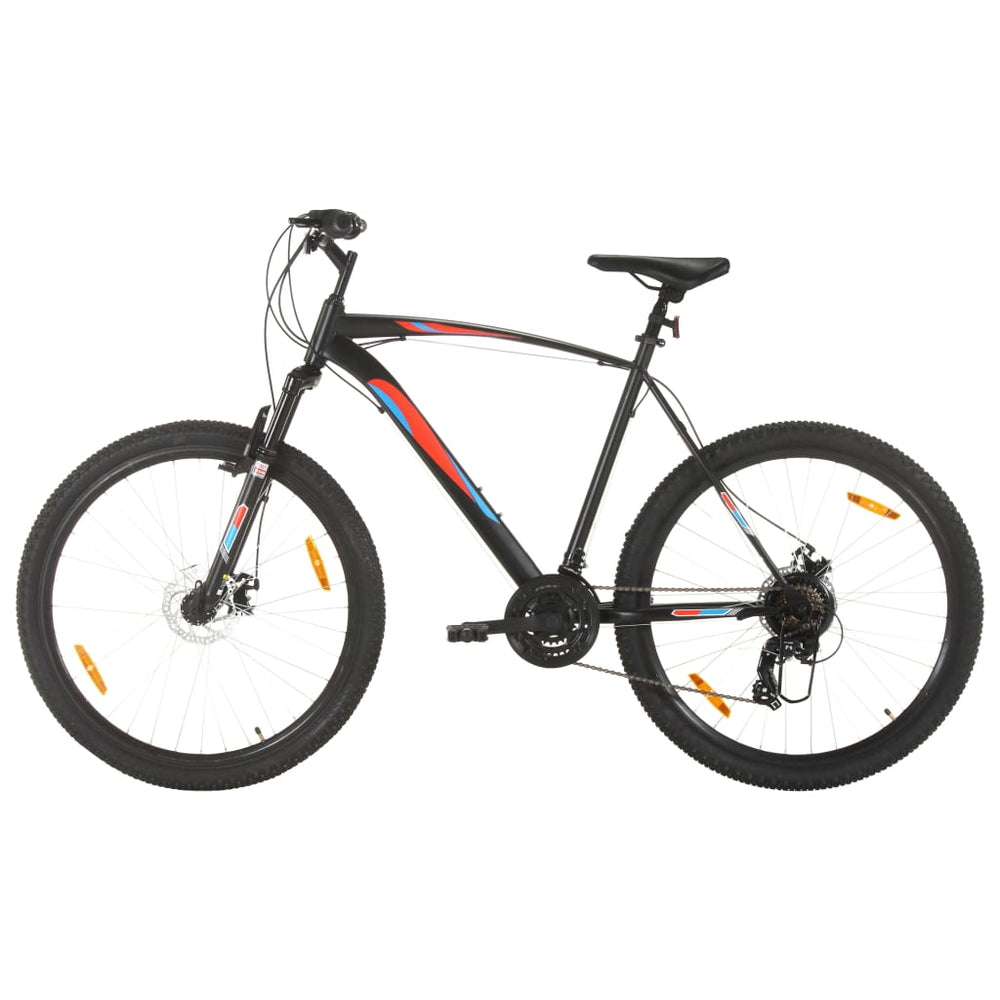 Mountainbike 21 versnellingen 29 inch wielen 53 cm frame zwart