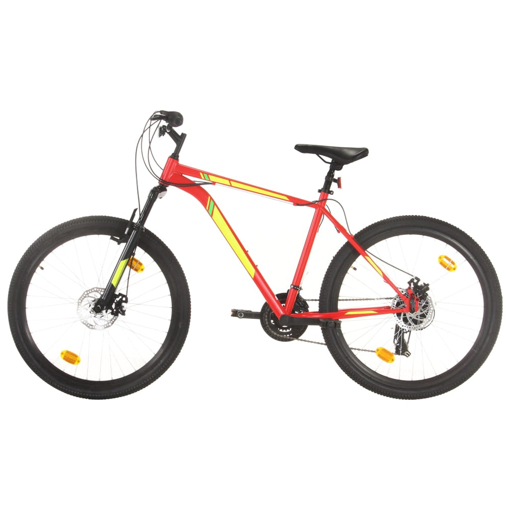 Mountainbike 21 versnellingen 27,5 inch wielen 42 cm frame rood