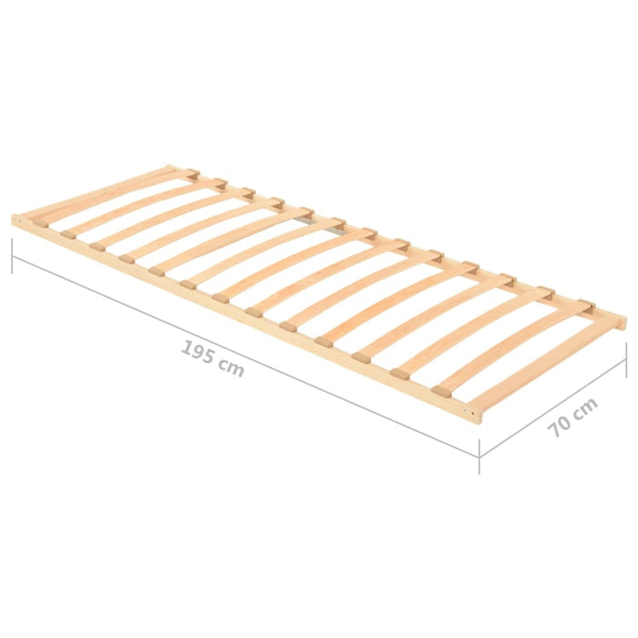 Lattenbodem met 13 latten 70x200 cm