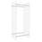 Haardhoutrek 40x35x100 cm gehard glas transparant